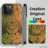 Laser Dragon Ball Saiyan Goku Vegeta Phone Case - HelloAnimeCases